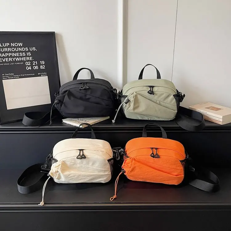 Casual Canvas Crossbody Bag for Women Stylish Minimalist Design Commuter Travel Friendly Mobile Phone Bag Soft Nylon Strap