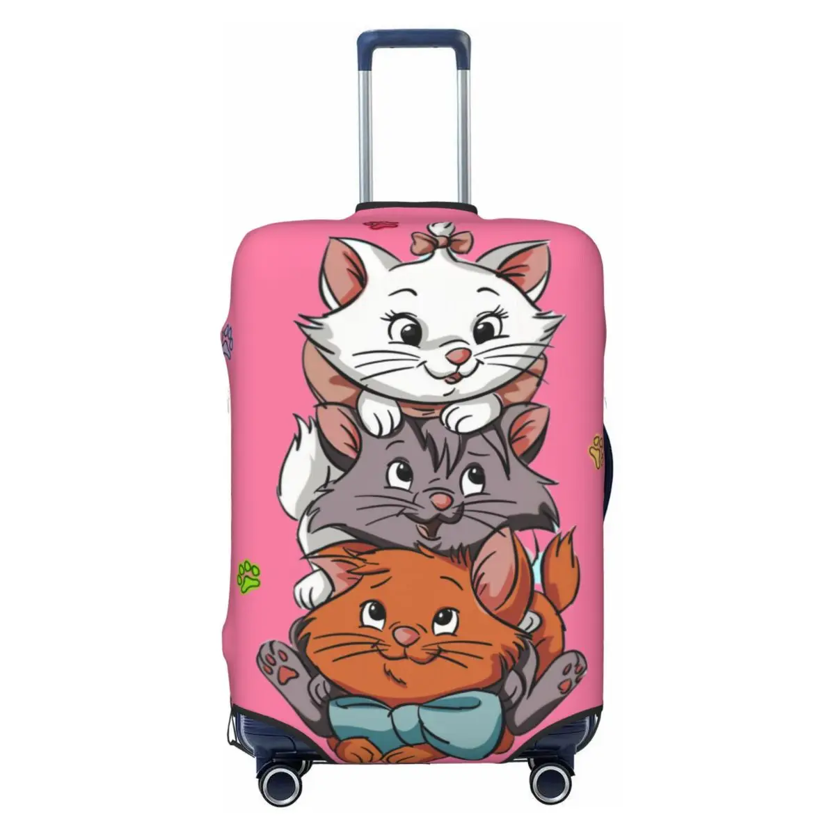 

The Aristocats Kittens Suitcase Cover Elastic Cartoon Marie Cat Luggage Protective Covers for 18-32 inch