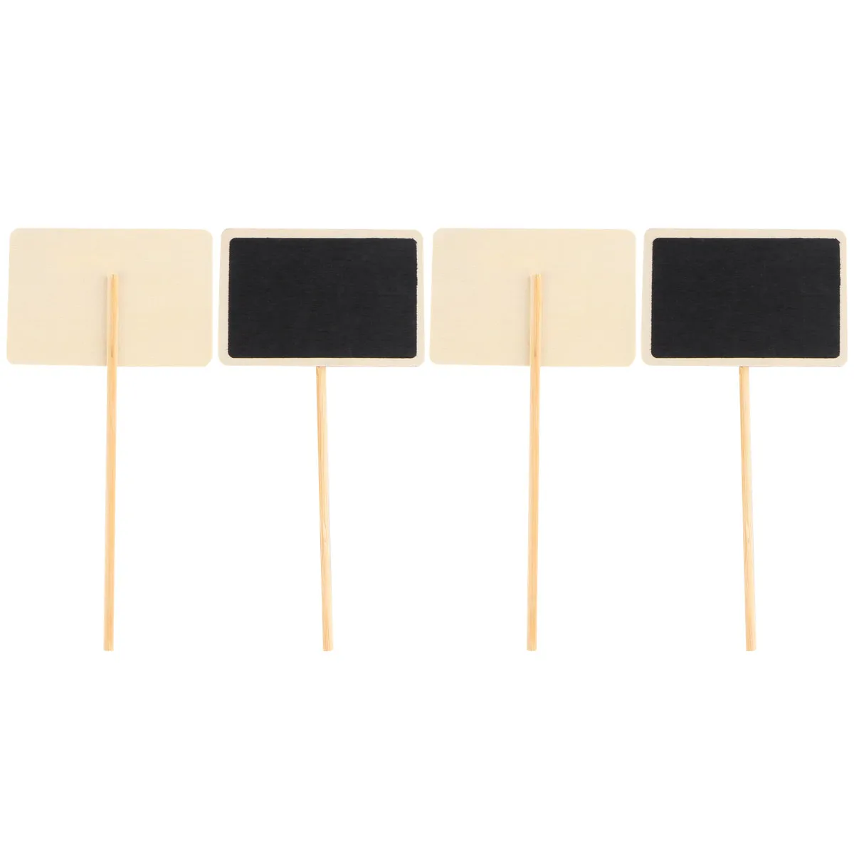 

20Pcs Wooden Mini Chalkboard Toppers Garden Flower Labels Chalkboard Signs for Table Numbers Wedding Party Decor