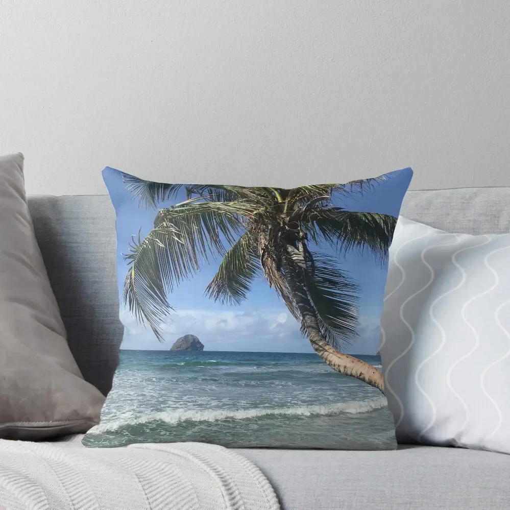 

Le Diamant Beach, Martinique, FWI Throw Pillow Christmas Covers For Cushions Couch Cushions Pillow