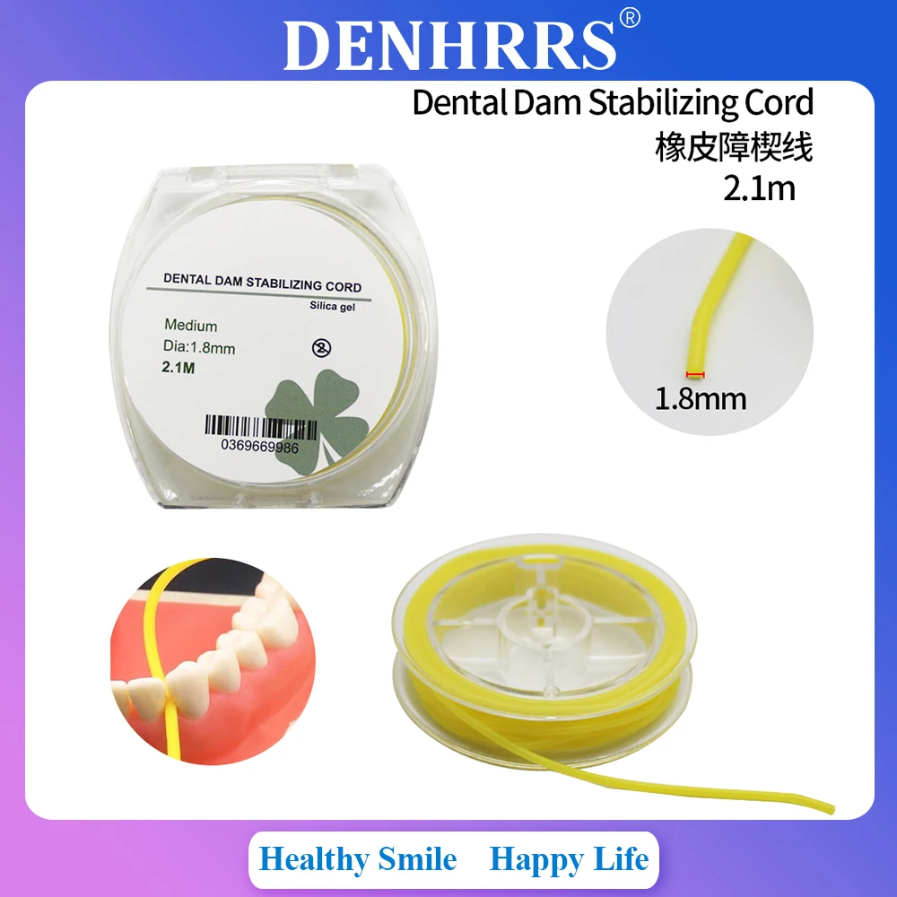 

Dental Rubber Dam Stabilizing Cord Wedges Rolls Clamps Sheets Latex Elastic Wedge Line Autoclavable