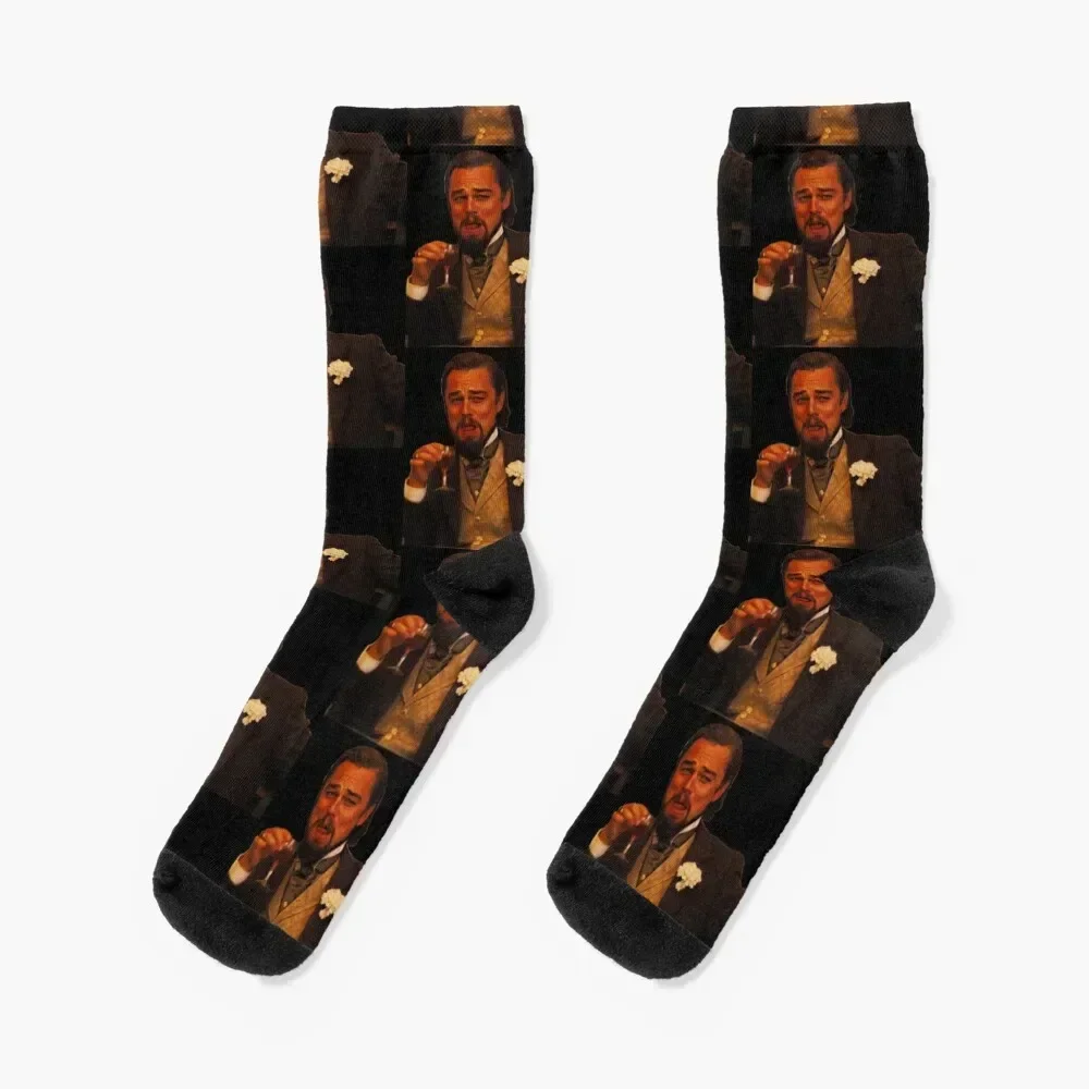 Laughing Leonardo DiCaprio Socks Children's gym hiphop Man Socks Women's