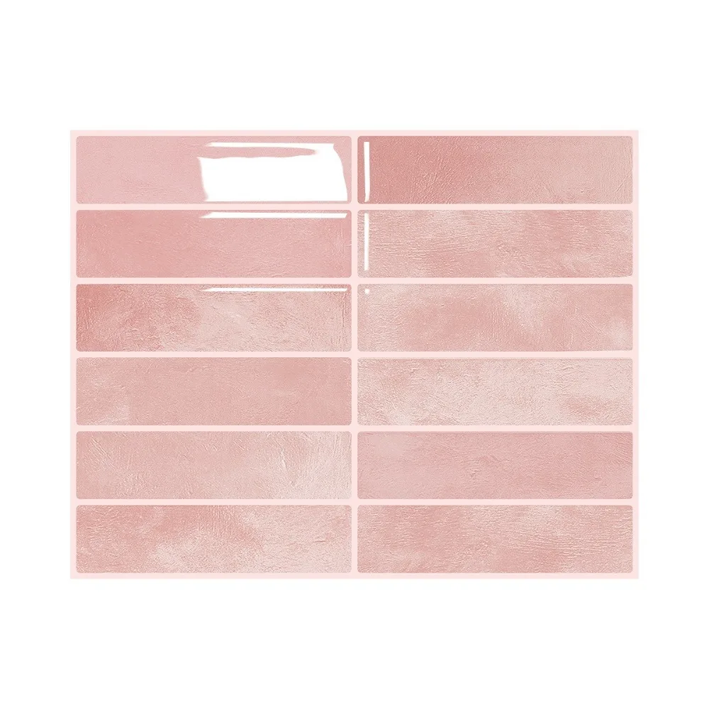 Strong Adhesive 3D Tile Stickers Three-Dimensional Layered Stain-Resistant DIY Backsplash Tiles Classic Neutral Styles