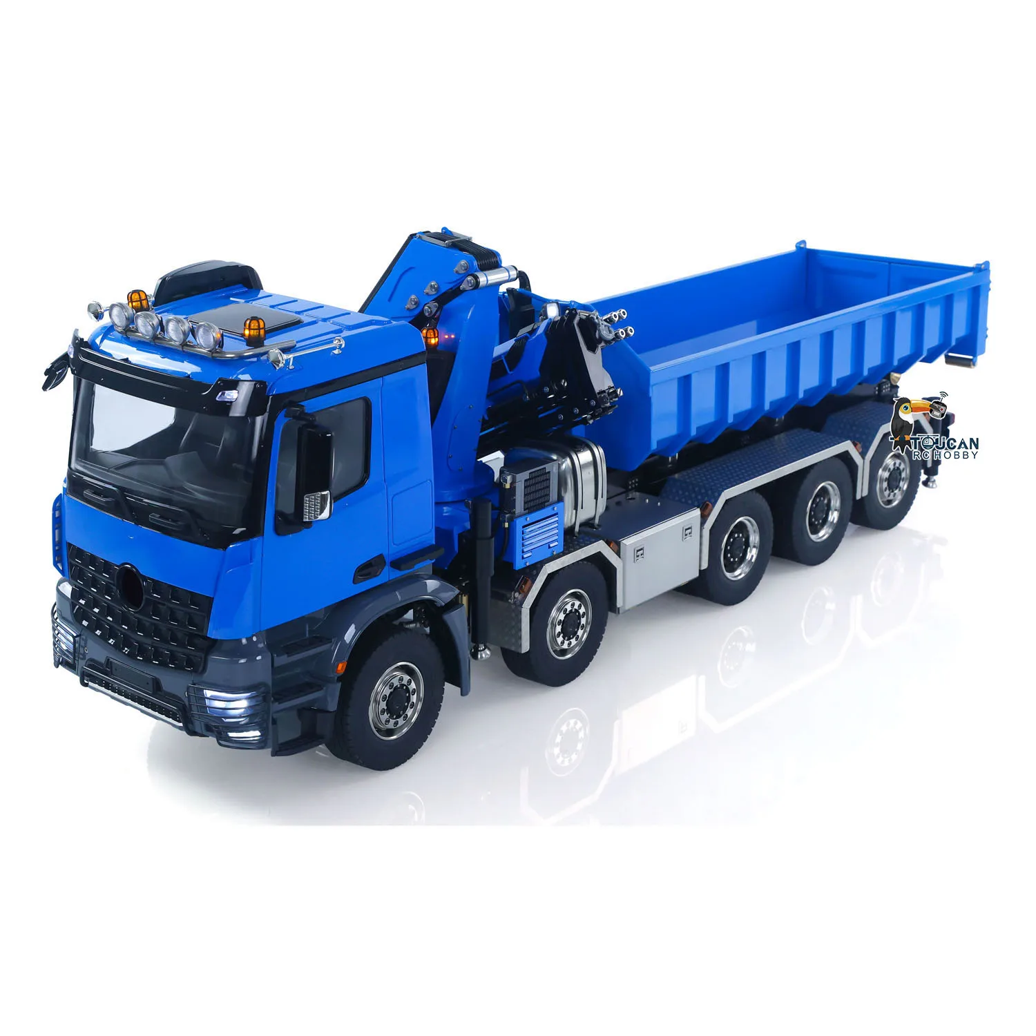 1/14 سيارة قلابة هيدروليكية RC 10x10 3 سرعات نقل شاحنات رافعة كاملة تفريغ