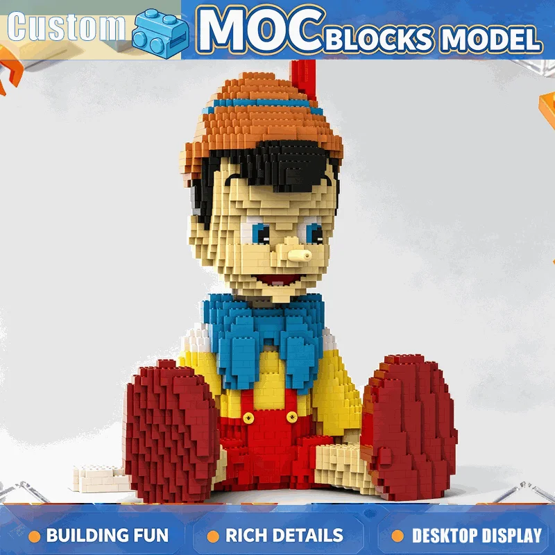 5053PCS MOC Classic Puppet And Cricket Figures Model Building Blocks Creative DIY Assembly Educational Collection Display Gift
