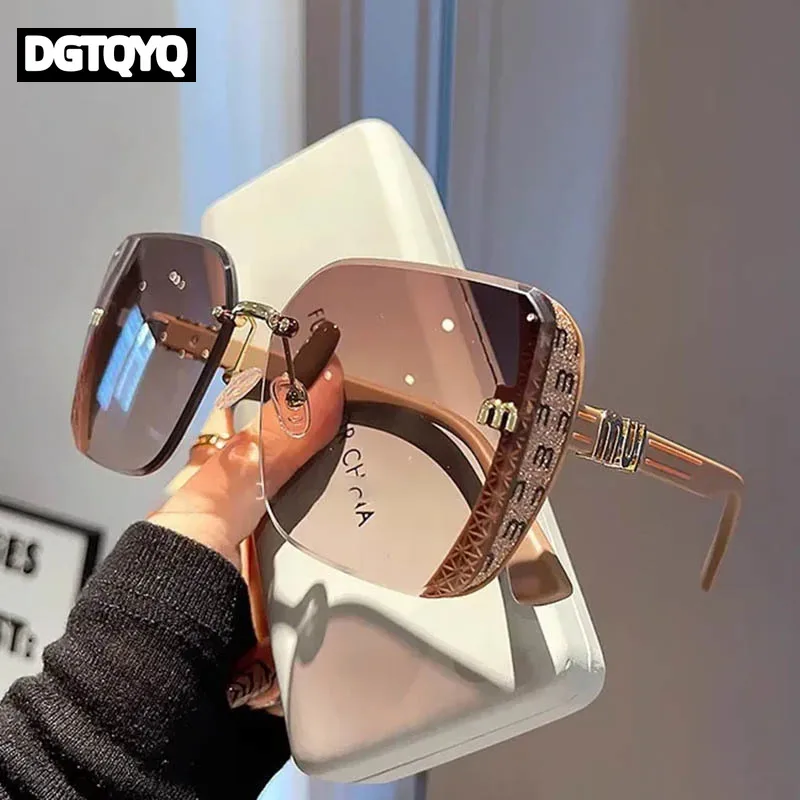 2026 Luxury Fashion Square Sunglasses Women High Quality Letters Sun Glasses Ladies Vintage Trendy Driving Eyewear Gafas De Sol 3