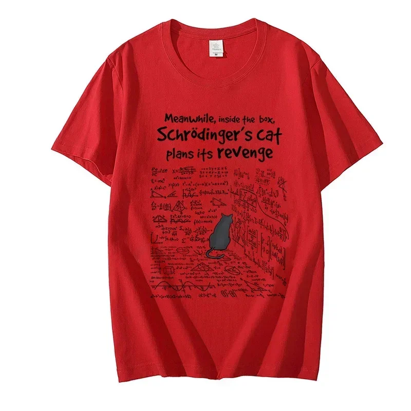 Cat\'s RevGrass-T-shirt à manches courtes pour hommes et femmes, T-shirt drôle de formule mathématique, Vêtements pour hommes et femmes, T-shirt