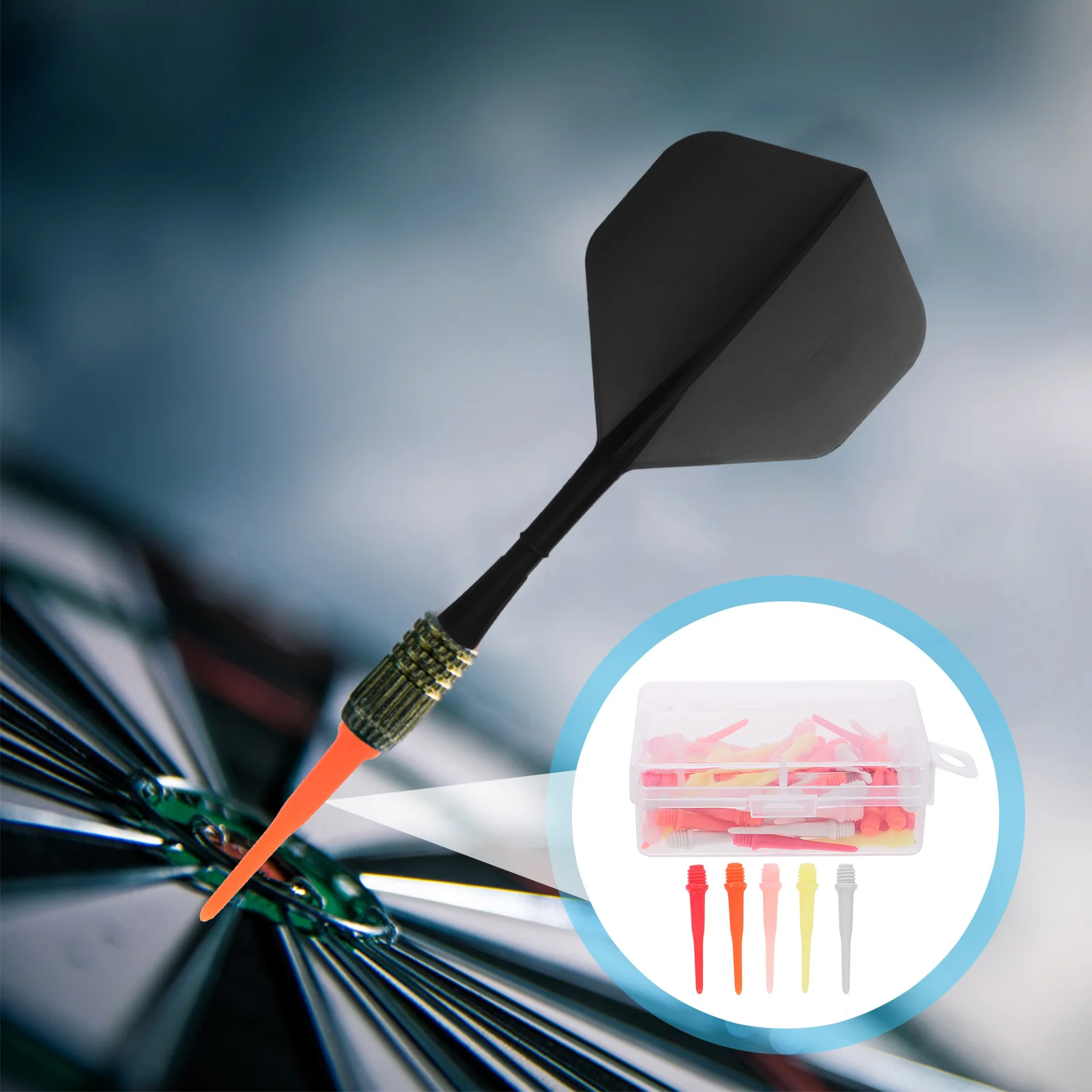 Embouts d'arbre électroniques en plastique, couleurs mélangées, filetage de vis Standard, arbres de remplacement durables, 80 pièces