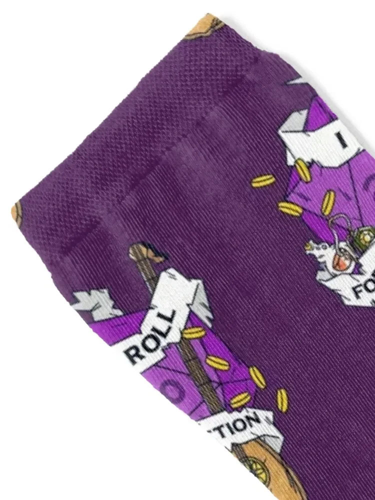 Tabletop RPG Bard - I Roll For Seduction Socks Crossfit Novelties Socks For Women Men's