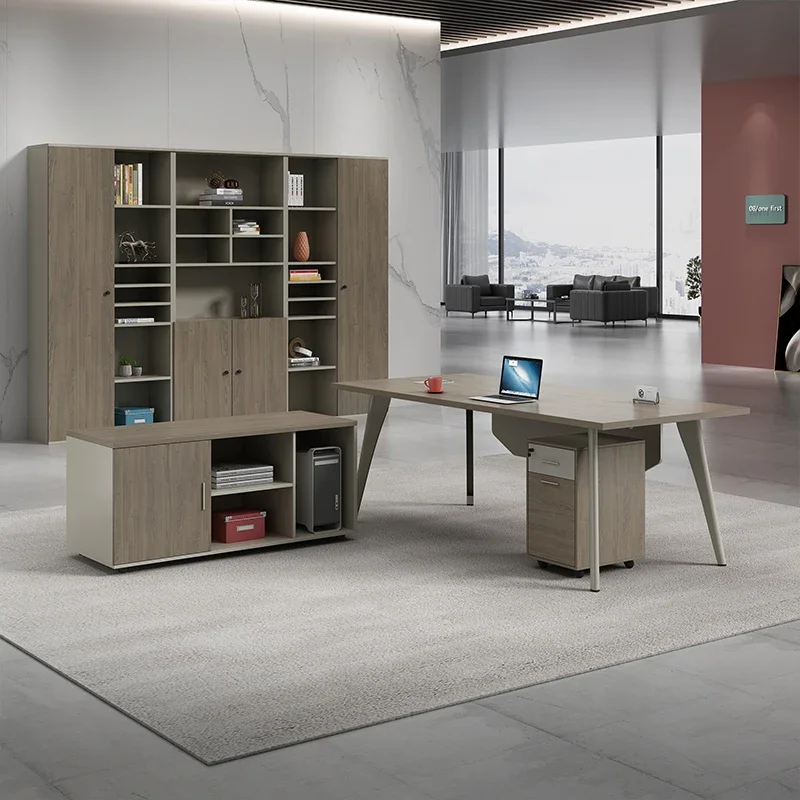 مكاتب مكتب ورشة عمل حديثة فاخرة أوروبية تنفيذية على شكل حرف L طاولة كتابة لغرفة الألعاب مصمم أثاث فريد من نوعه من Tavolino #2