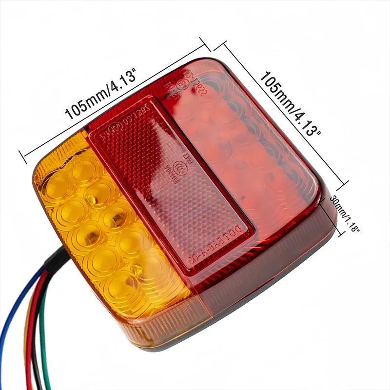 2 قطعة 20LED 12 فولت مقاوم للماء دائم سيارة شاحنة LED الخلفية الذيل ضوء تحذير أضواء مصباح لقوافل مقطورة