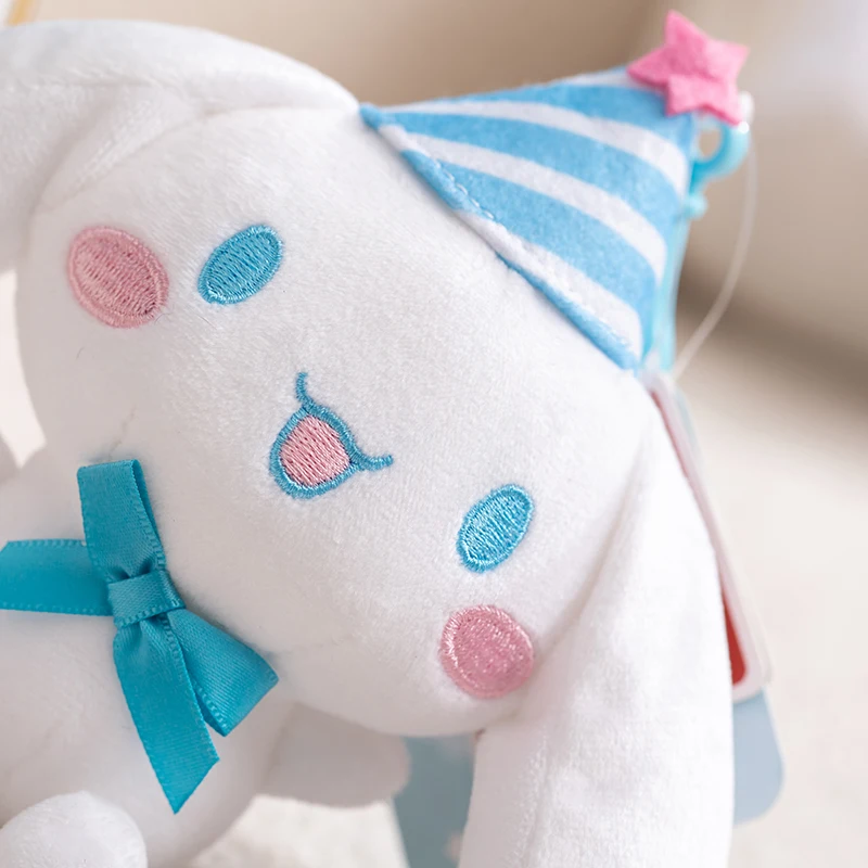 Sanrio Happy Cinnamoroll pluche sleutelhanger knuffel pop sleutelhanger rugzak hanger comfortabel en zacht meisjes speelgoed cadeau
