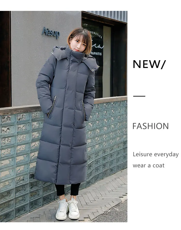 2023 New Women Cotton coat Winter Jacket Female thick warm Parkas hooded Outwear large size Over coat