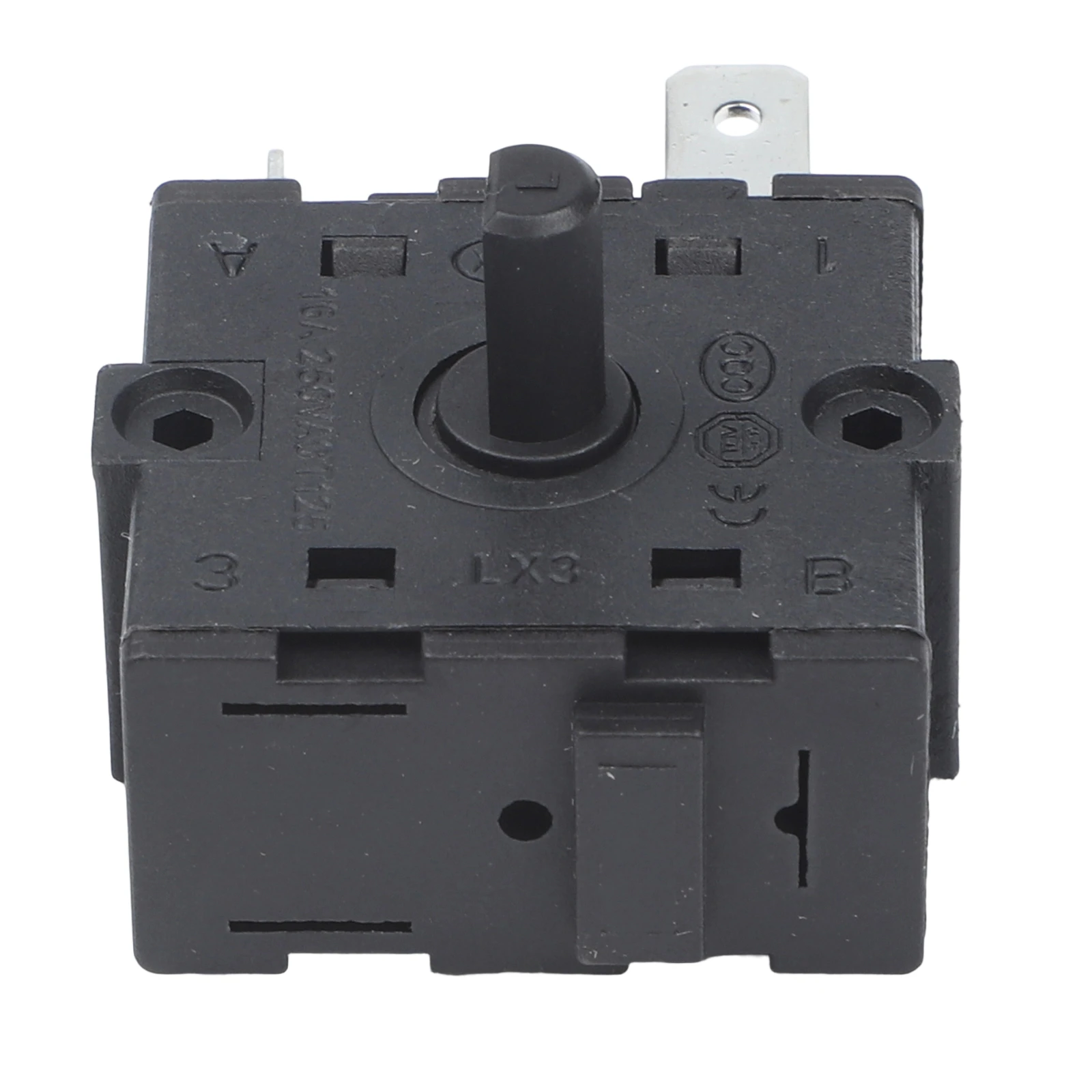 Interruptor de 3 pines para calentador eléctrico, compatible con electrodomésticos de cocina, material metálico, compatible con estufas y calentadores eléctricos