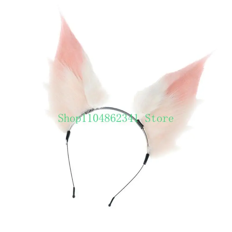 5ASD人工耳ヘアバンドアニメメイドヘッドバンド女性ステージパフォーマンスヘアフープ