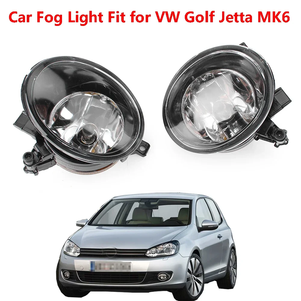 2Pc Car Fog Lights Headlight Front Bumper Fog Lamp For VW Golf MK6 plus Cabriolet Jetta MK6 Eos 1F Caddy 2K Touran 5K0941699