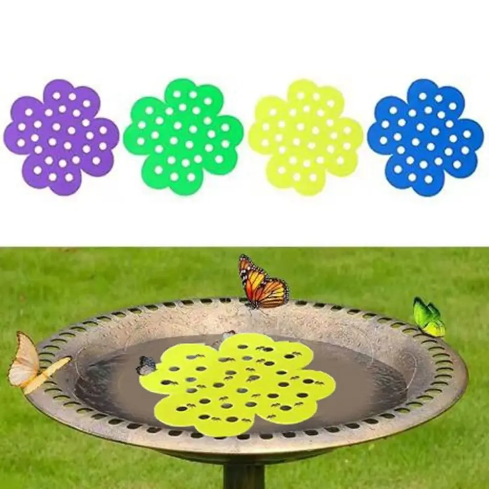 

4Pcs Flower Shape Floating Bee Island Lightweight Decorative Bee Watering Station PVC Butterfly Watering Station