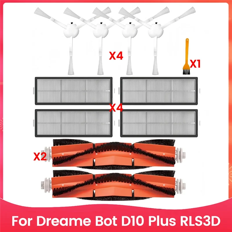 

EYFL-комплект аксессуаров для Dreame Bot D10 Plus RLS3D робот-пылесос основная боковая щетка Hepa фильтр запасные части