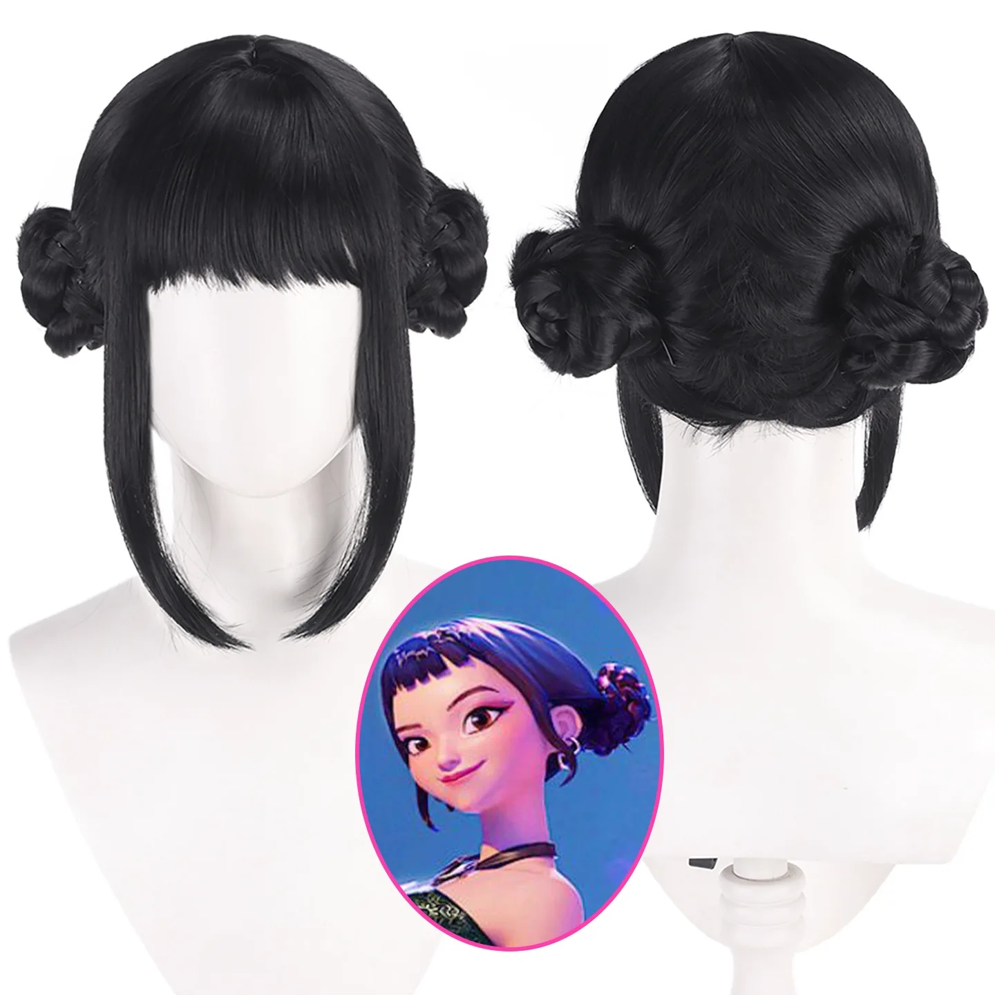 Anime Kpop Demone Hunter Halloween Cosplay Huntrix Rumi Mira Zoey Costume Accessorio Saja Ragazzi Jinu Baby Abby Mystery Parrucca Del Partito