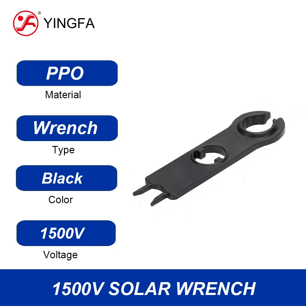 1 Pair /2 pcs Black PPO Plastic PV Spanner Solar Panel Connector Disconnect Tool Wrench