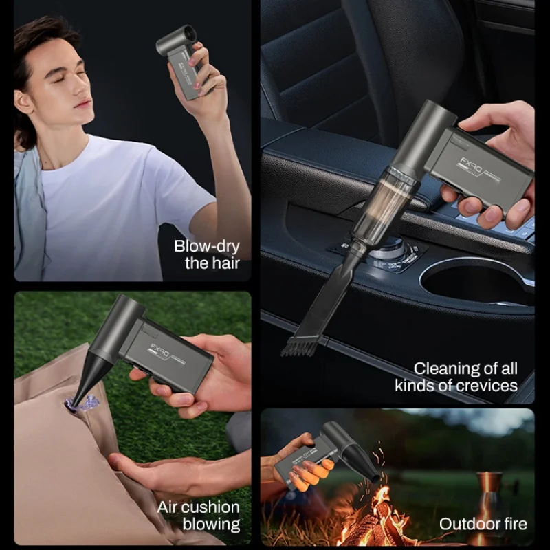 

Мини-портативный воздуходувка 900000 об/мин, ручной беспроводной турбореактивный вентилятор, высокоскоростной автомобильный пылесос, клавиатура, пылесос со сжатым воздухом