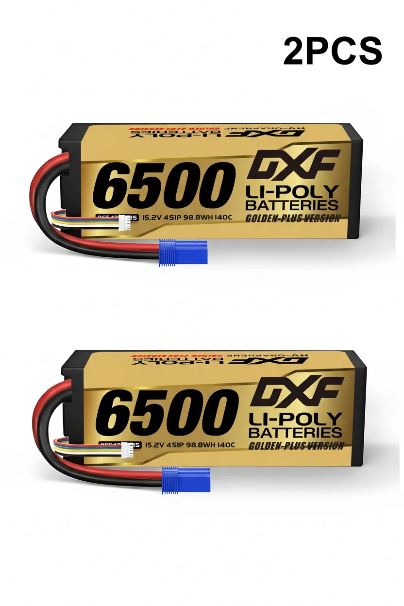 DXF 4S Lipo Batterij Grafeen 14.8V 15.2V 6500mAh 8000mAh 8400mAh 9200mAh 5mm 100C 120C 130C 140C voor 1/8 Buggy Truggy Auto Racing
