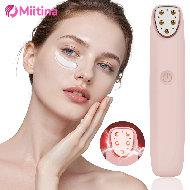 

5 Colors Electric Eye Massage Pen Radio Frequency Beauty Tool Anti Wrinkle Instrument Skin Care Dark Circles USB New Massager
