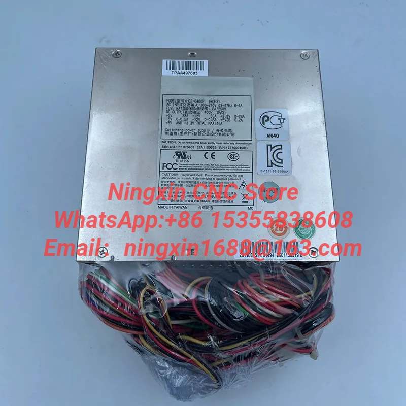 For Advantech Industrial Computer Equipment Power Supply HG2-6400P 400W HG2-6350P 350W HG2-6300P 300WATX