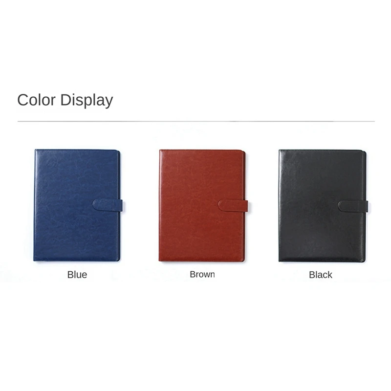 

A4 Leather Folder Multifunctional Business Contract Folder With Notes Business Stationery Folder