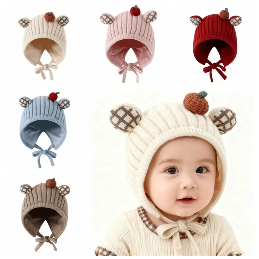 

Cute Winter Baby Crochet Hat Cold-Resistant 5-24 Months Toddler's Knitted Hat Breathable Windproof Ear Protection Hat