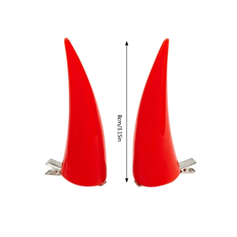 Cosplay spinka do włosów róg spinka do włosów Anime elegancki trend z lat 2000 Power Bunches nakrycia głowy Punk Halloween Cosplay