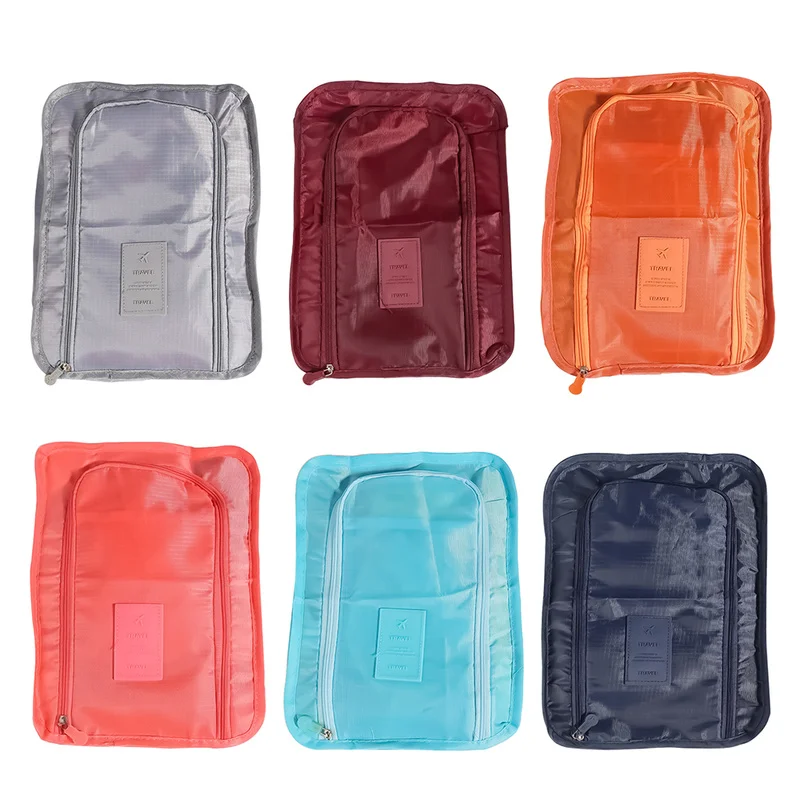 Portable Shoes Storage Bag with Handle Travel Swimming Toiletry Cosmetic Makeup Pouch Case Bag Waterproof Closet Organizer Bags