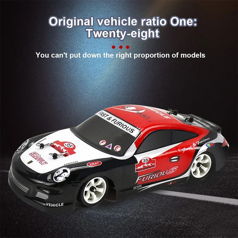 New Wl K969/K989 Four Channel Remote Control Car 1:28 Charging Electric 4wd Drift/Pull Car Boys' And Children'S Toy Pa Material