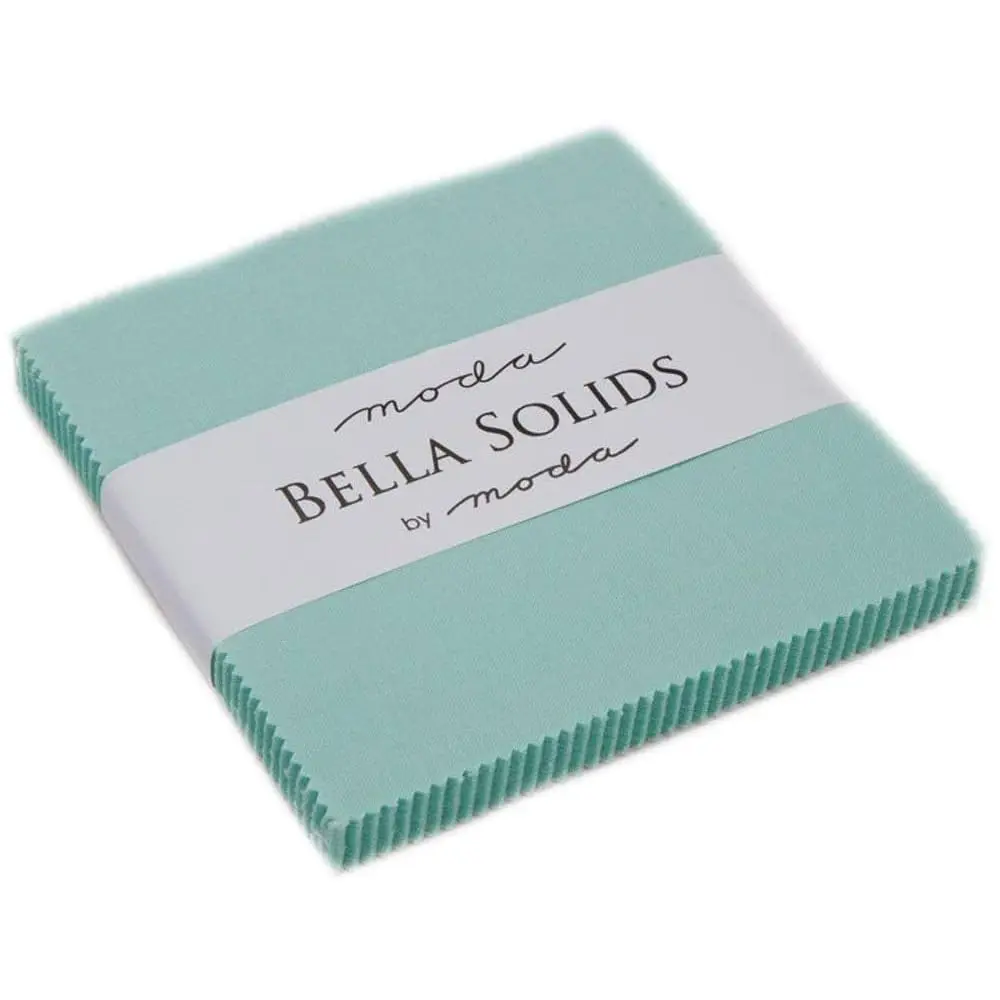 

Aqua Moda Bella Solids Charm Pack by ; 42-5\ Quilt Squares
