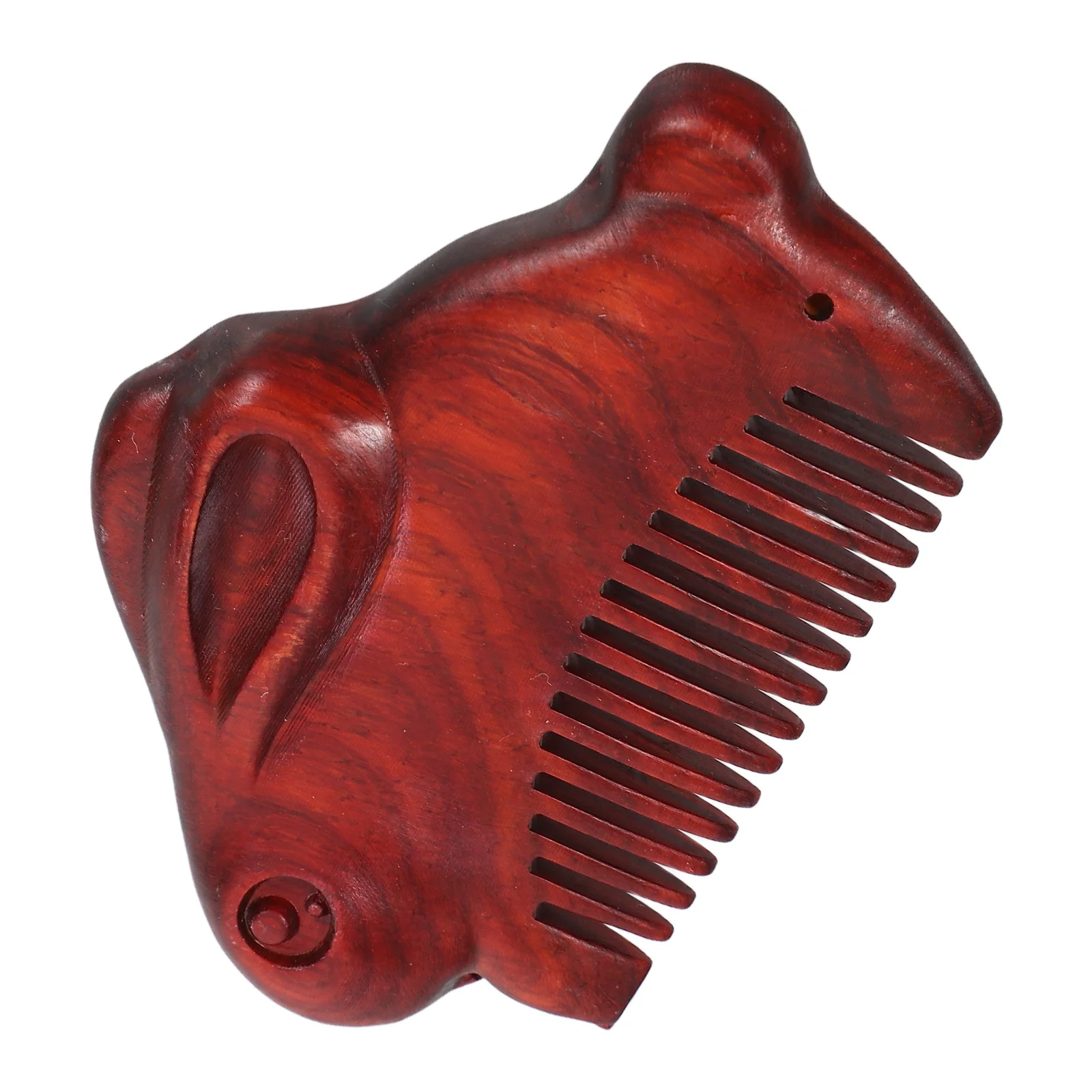 

Portable Wooden Small Travel Size Close Tooth Comb for Curly Hair Pocket Kids Rabbit Design Detangling Anti Static Fine Wood