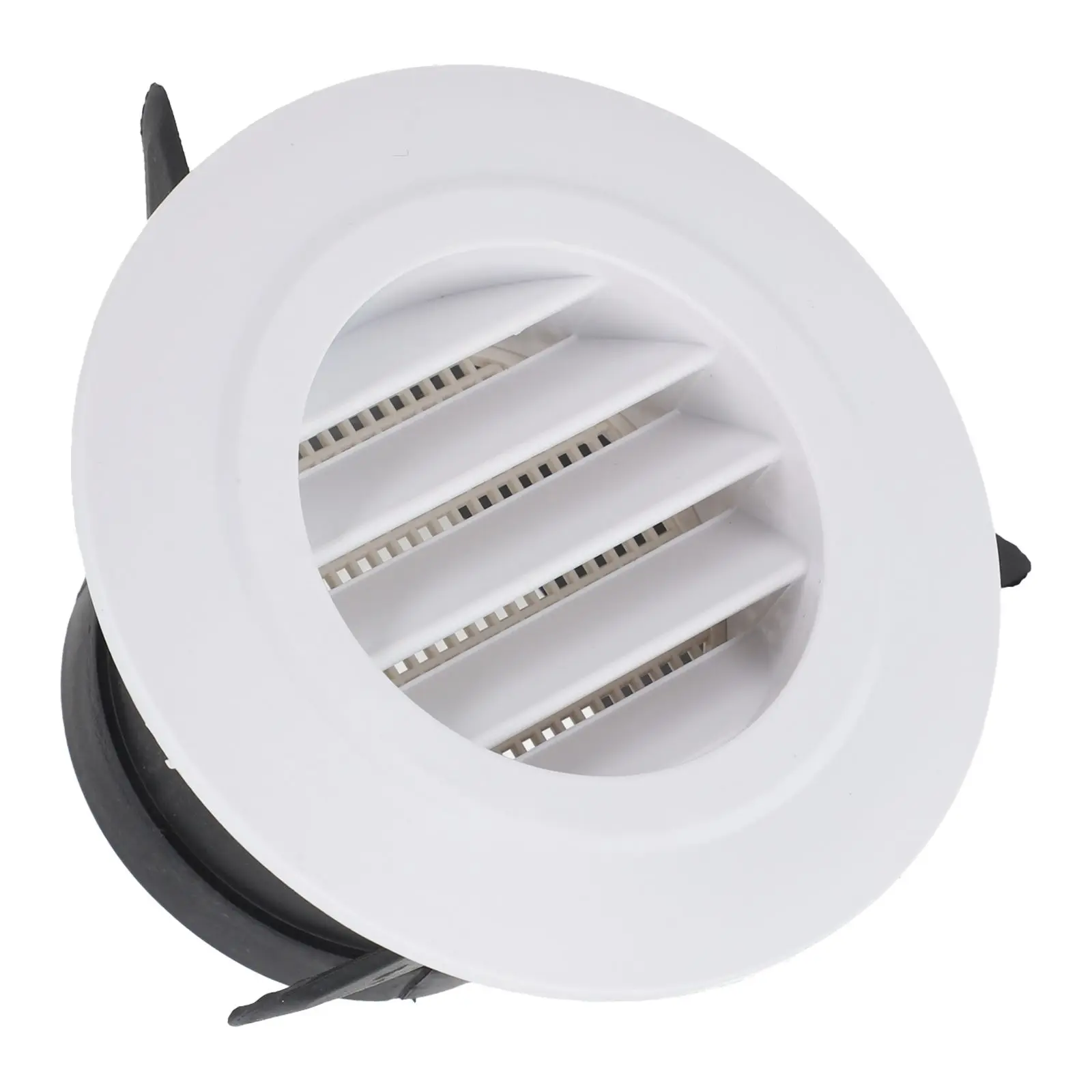1pcs 75/100/125/150/200mm 덕트 통풍구 원형 루버 통풍구 내부 ABS 그릴 환기 벽 통풍구 커버 조절 가능