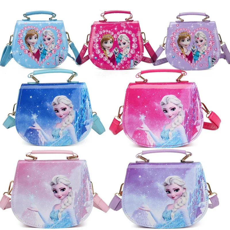 Disney Cartoon Frozen 2 Original Shoulder Bags Princess Elsa Anna Cute Printing Messenger Bag Kids Girls Fashion Handbag Gifts