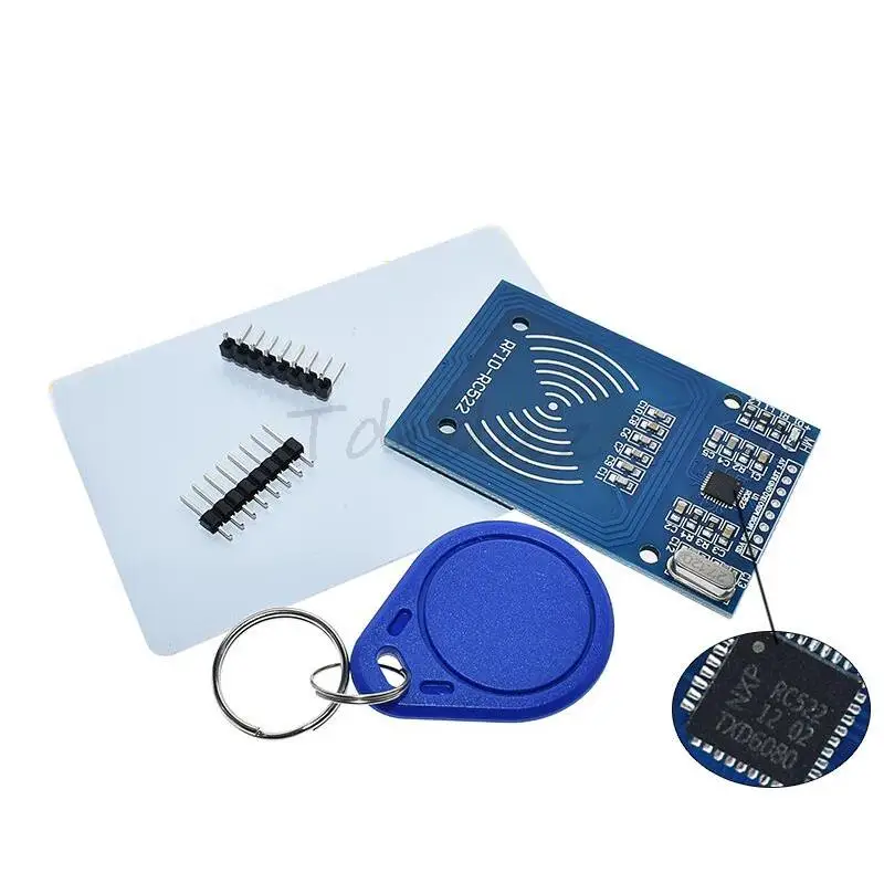 High Quality MFRC-522 RC522 RFID NFC Reader RF IC Card Inductive Sensor Module For Arduino Module + S50 NFC Card + NFC Key Ring