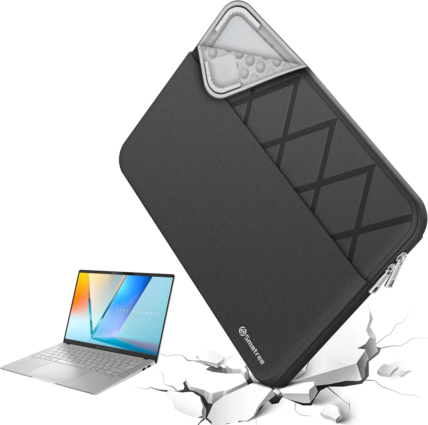 

Чехол для игрового ноутбука 16 дюймов с карманом для моделей ASUS ROG и TUF, прочный чехол E601