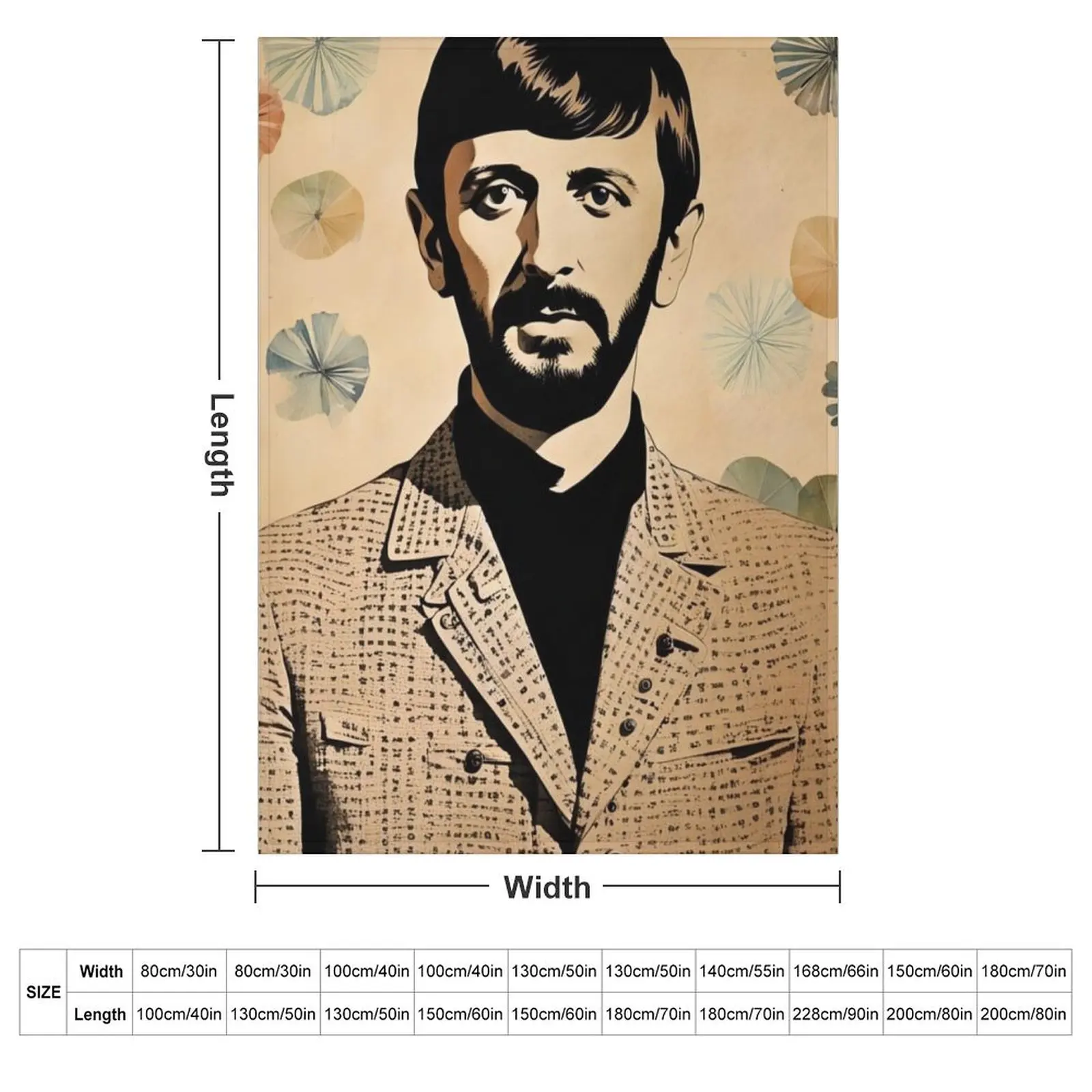 Ringo Starr Throw Blanket Large Baby Decorative Throw Thermal decorative Sofas Blankets