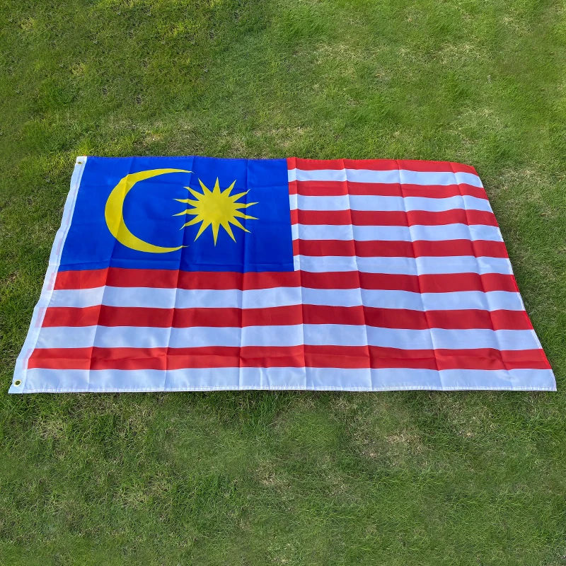 

aerlxemrbrae flag Malaysia flag 150x90cm stock high quality national flag double side transparent flag