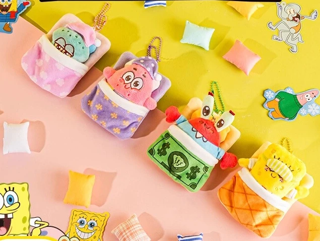 

SpongeBob My Cozy Home Series Plush Keychain, Cute House Doll Charm for Bag, Pineapple Home Stuffed Animal Gift, Bikini Bottom