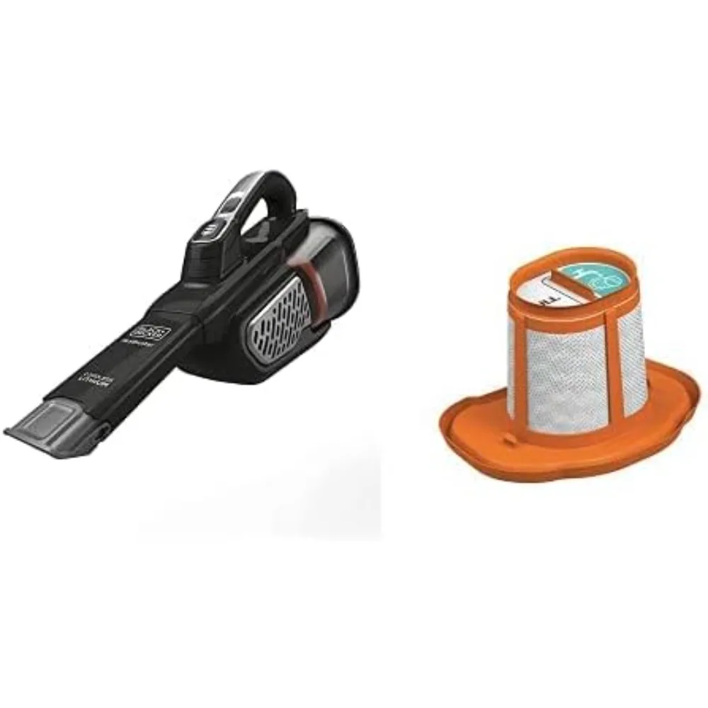 

Ручной пылесос BLACK+DECKER Dustbuster, беспроводной, AdvancedClean+, черный со сменным фильтром (HHVK515J00FF и HHVKF10)