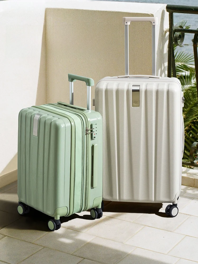 

Прочный вместительный дорожный чемодан Hanke с расширяемым отделением, 24 дюйма, на колесиках, для мужчин и женщин, модный чемодан с жестким корпусом