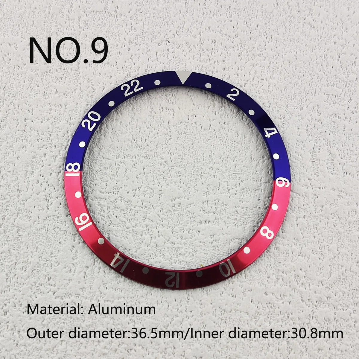 36.5mm Retro Watch Bezel Aluminum Sheet Men\'S Watch Accessories Watches Repair Parts 36.5*30.8mm