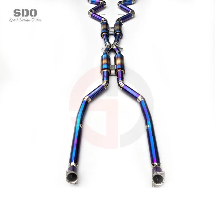 OEM التيتانيوم الهروب صمام تخفيض الوزن نظام كاتم صوت العادم لسيارات BMW M3 E90 E92 E93 4.0L 2008-2013 عادم Catback