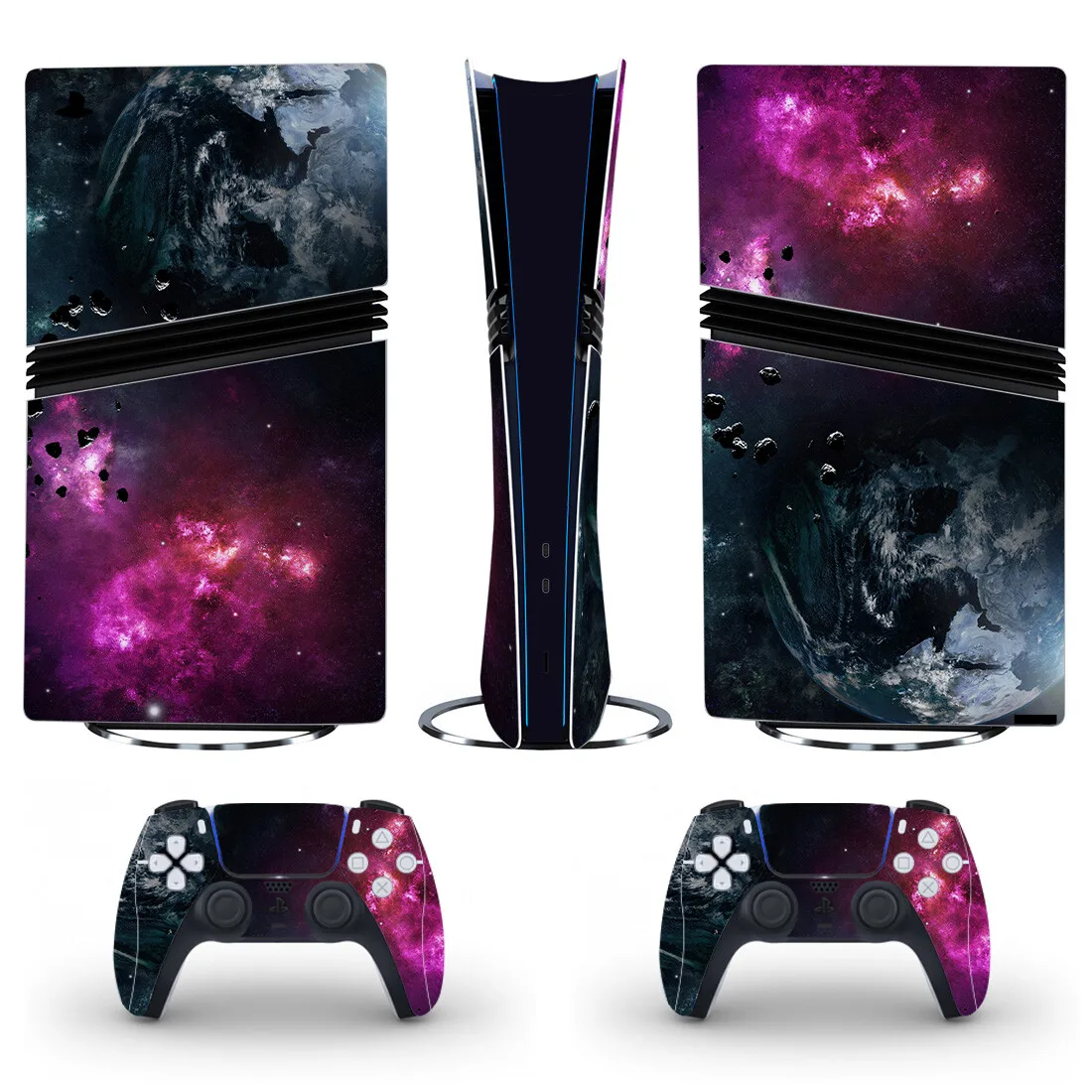 ceu-estrelado-planeta-ps5-pro-adesivo-de-pele-digital-protetor-decalque-capa-para-controlador-console-ps5-pro-adesivo-acessorios-vinil