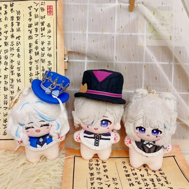 

10 см Genshin Impact Aether Lumine Lyney, милая хлопковая кукла для девочек, мягкие игрушки, студенческая плюшевая кукла, очаровательная нежная пушистая рождественская подарок