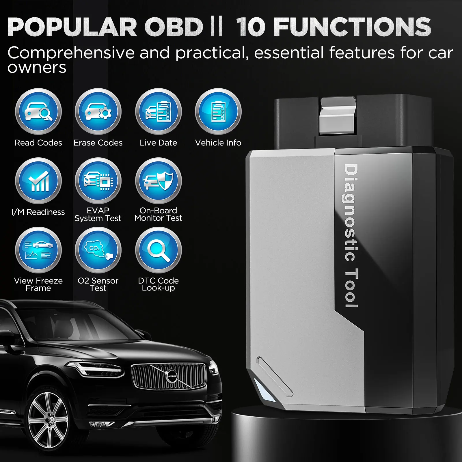 NEW KINGBOLEN Ediag Elite 15 Resets Car Diagnostic Tool All System Car Code Reader Active Test OBD2 Auto Scanner Free  Update view 3