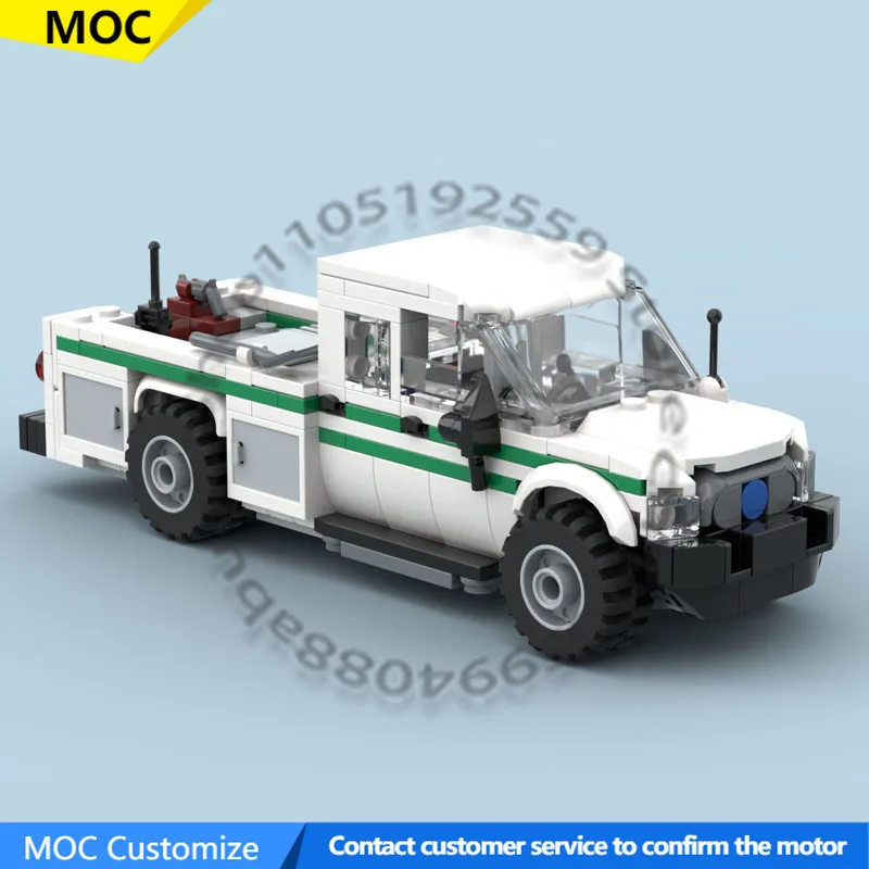 

330 PCS Transport Car 6-Pack Crew Truck MOC Customize Modular Building Block Design Educational Popular DIY Holiday Toy Gifts
